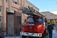 Прибытие расчета пожарной части №27 Курортного района